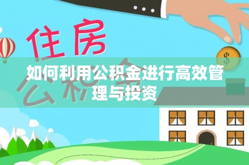 绥德如何利用公积金进行高效管理与投资